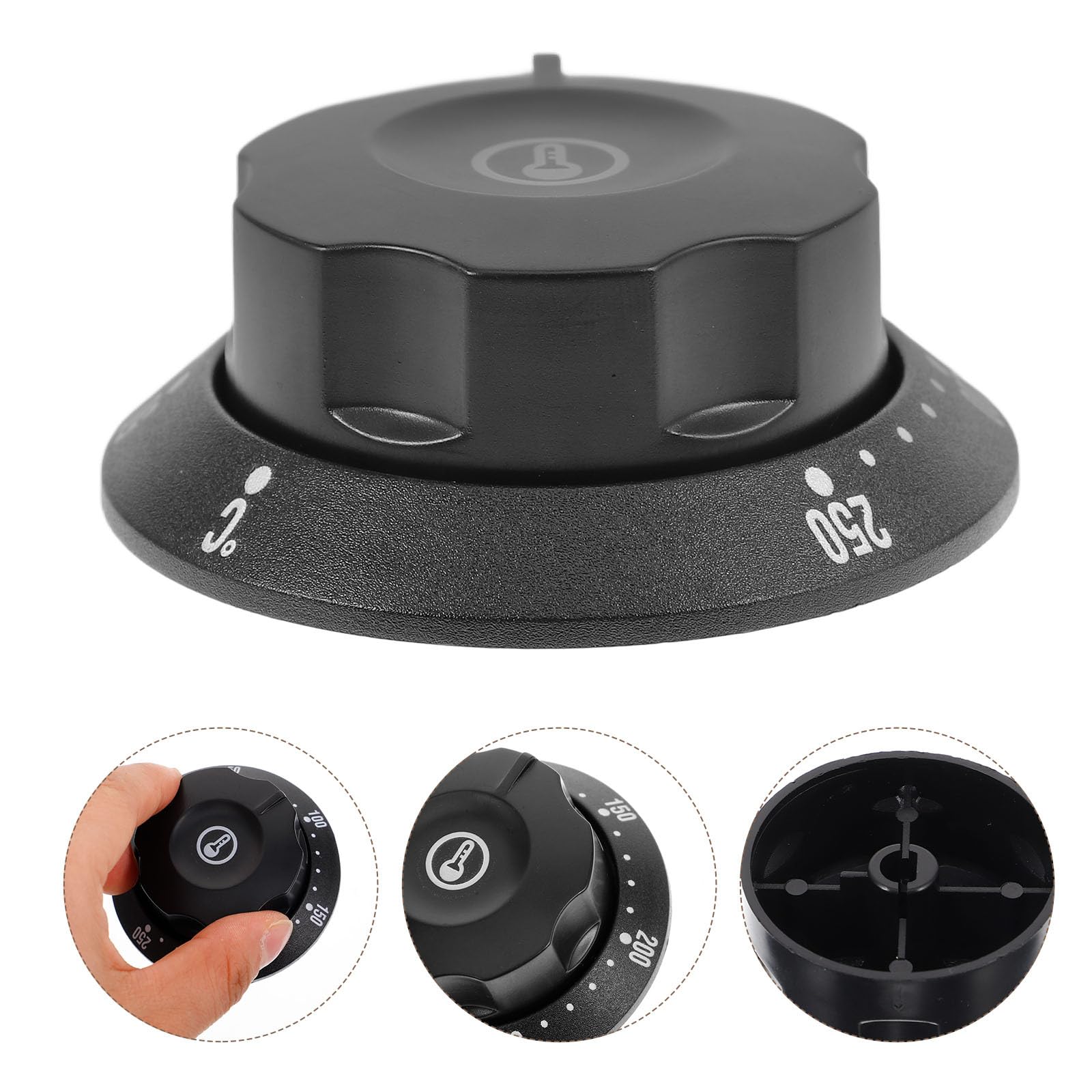 Perilla De Termostato De Control De Temperatura Para Horno Y Freidora Eléctrica Reemplazo Universal 2.24X2.24 Pulgadas Ajuste Preciso Y Material Resistente