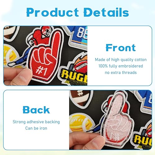 Vista 25 de Parches bordados para automóvil, lindos parches para planchar y coser para automóvil y vehículo, apliques para ropa, vestido, sombrero, jeans, Un