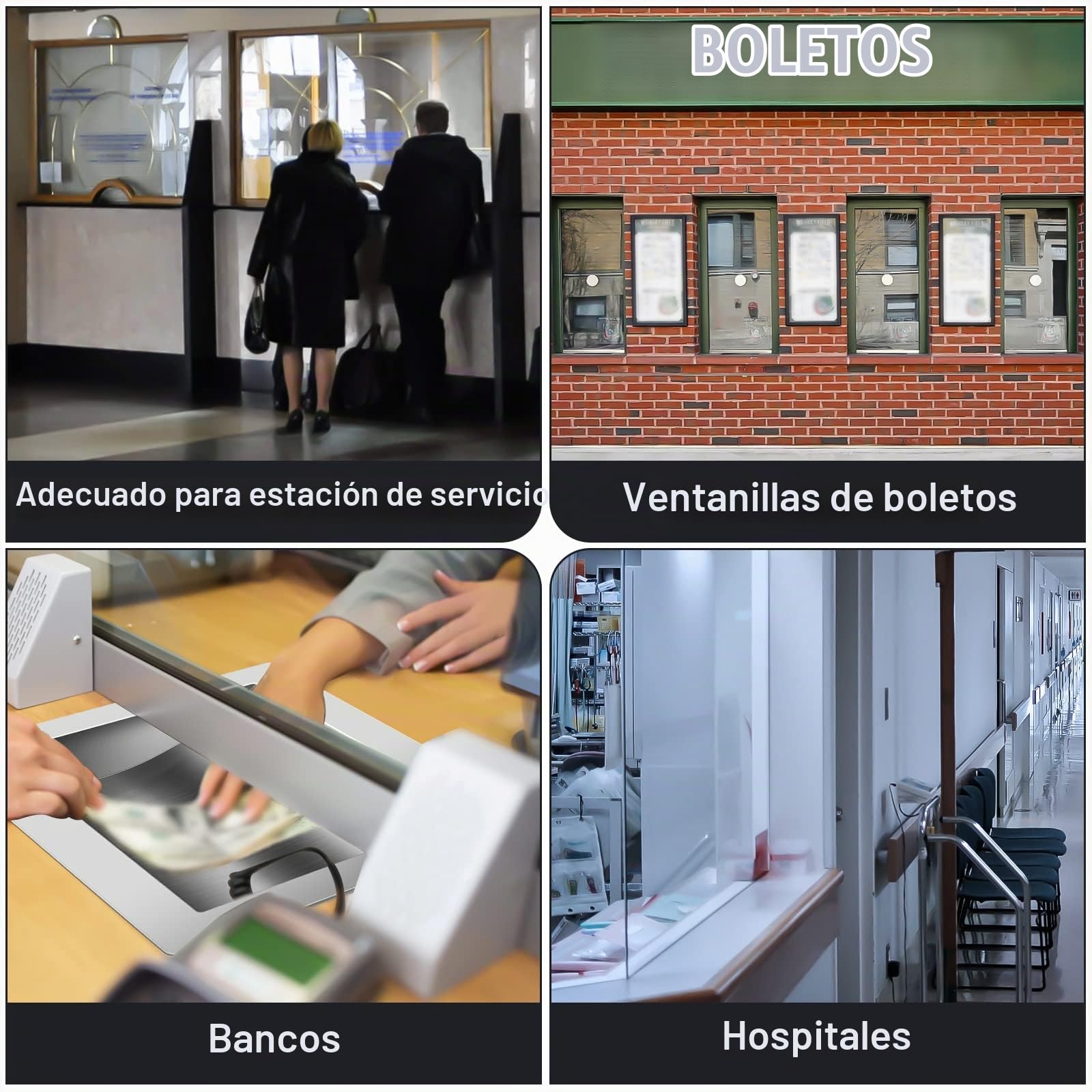 Bandeja de transacciones, ventanillas de venta de entradas. Bandeja de ofertas empotrada Bandeja de caja registradora de acero inoxidable 304 16" de largo x 10" de ancho x 1,6" Bandeja de comercio int