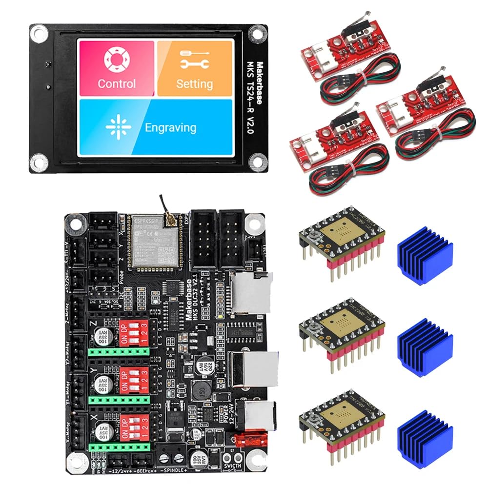 Machine de gravure laser de bureau autonome grâce au pack Makerbase MKS DLC32 WIFI et TFT