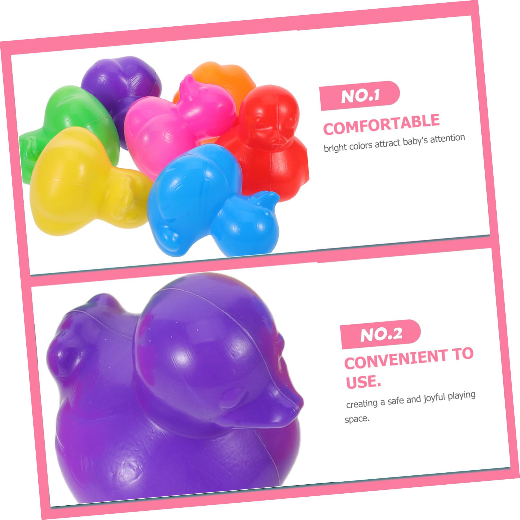 BESTonZON Flotantes de Juguete de Baño y Piscina para Bebés de Plástico Coloridas para Piscina Bañera Sala Playa Juguetes Pequeños para Pequeños