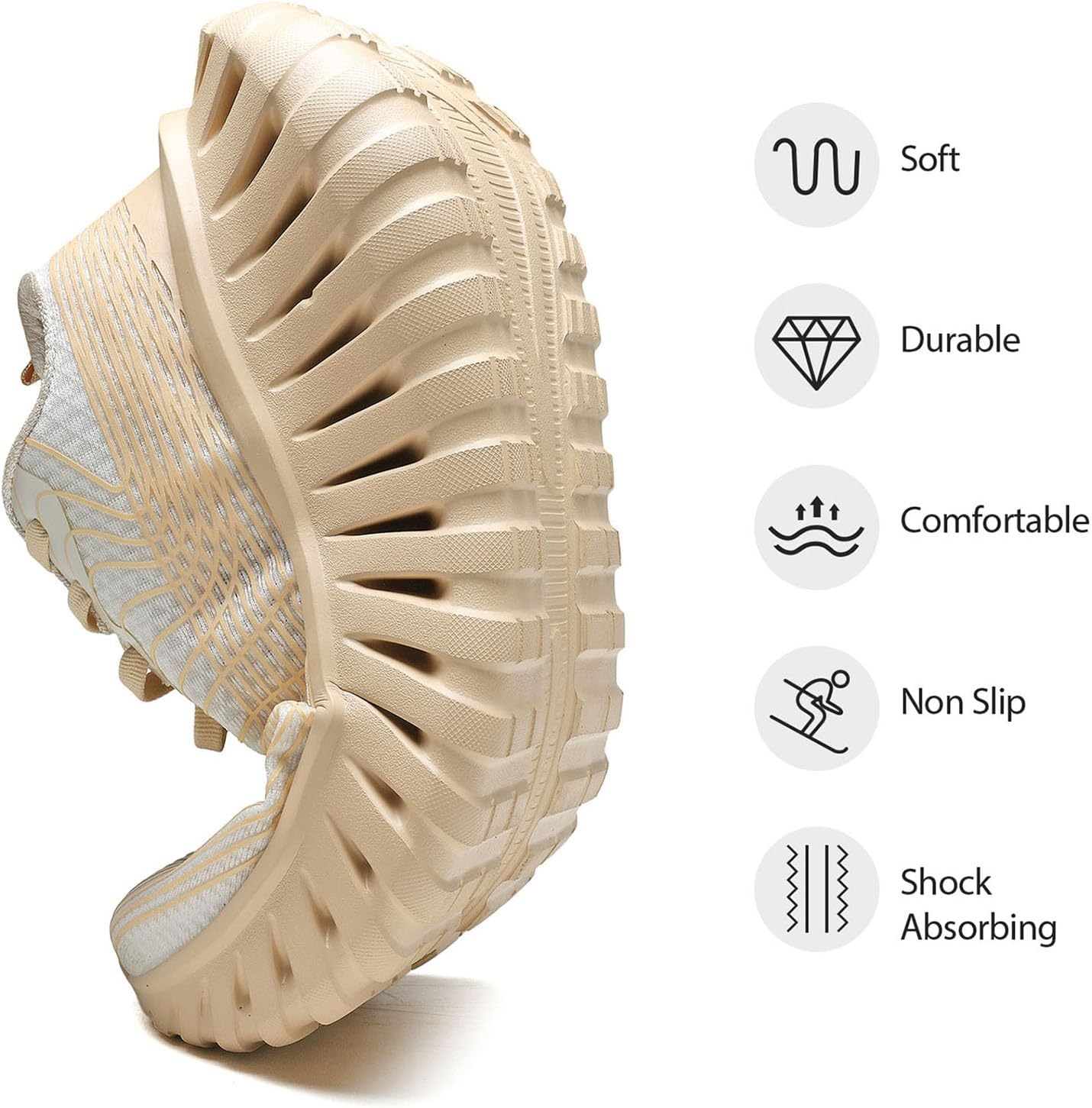 GSLMOLN Wowen Walking Shoes Casual Shoes Breathable Walking Sneakers for Workouts Cushioned Flexible Womens Shoes Training Fashion Sneakers - Image 4