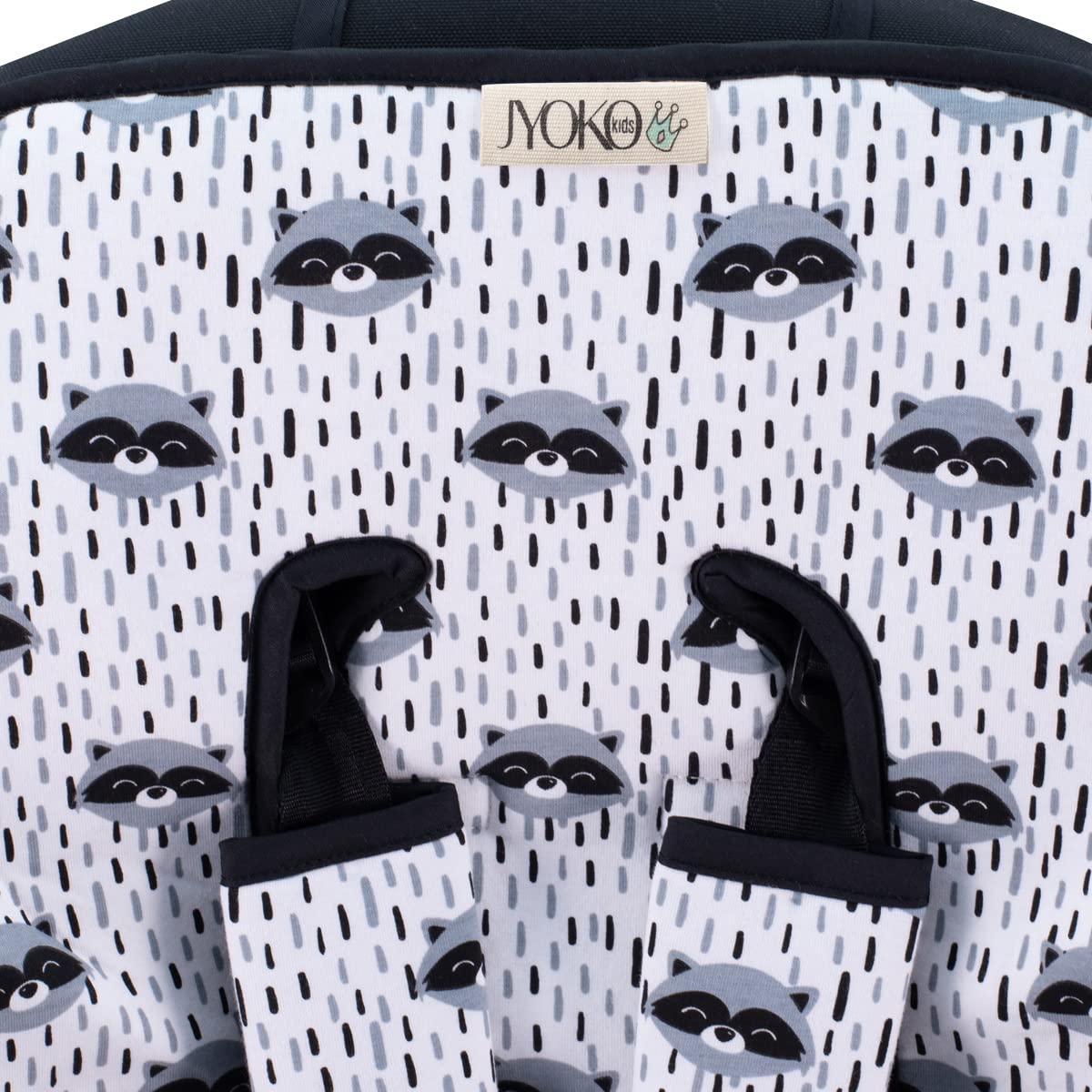 JYOKO KIDS Universal Matratze gepolsterten + Schutz des gepolsterten Geschirr für Kinderwagen (RACCOON)