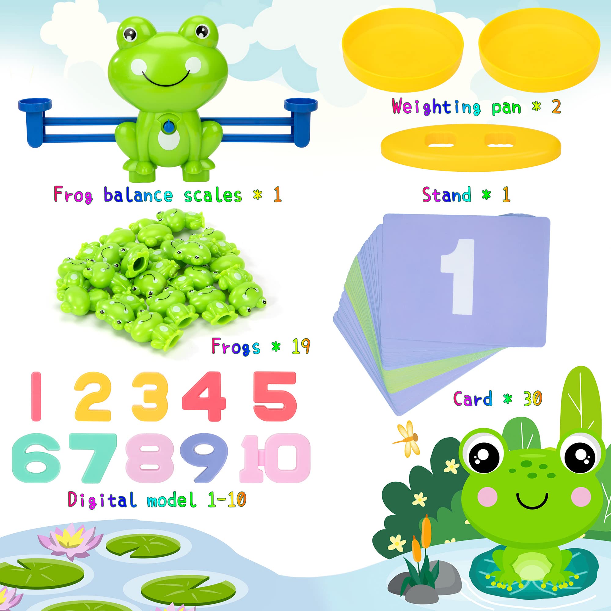 Bilancia Matematica Per Bambini - Giocattolo Educativo Con 24 Pesi, Apprendimento Divertente - Foto 5