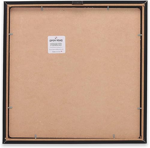 Vista 51 de Open Road Brands Peanuts Snoopy 'Tis the Season to Eat Cookies - Arte de pared de madera enmarcada - Bonita imagen de Navidad de Snoopy