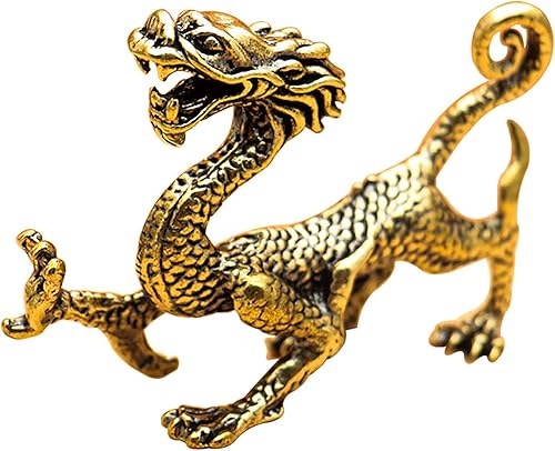 LOTONJT Estatua de latón macizo, cuatro guardián celestial, dios, animal, Feng Shui, riqueza, estatua de metal, talismán de metal, escultura de