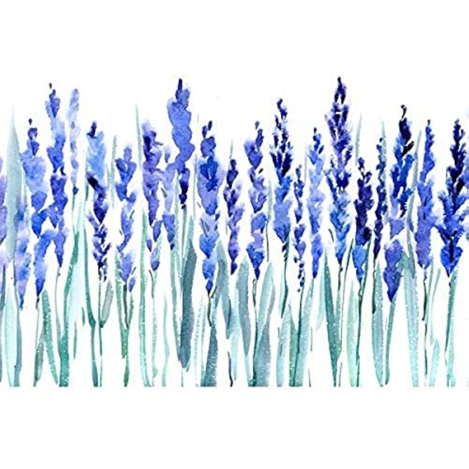 Wee Blue Coo Flowers Lavender Watercolour Unframed Art Print Poster Wall Decor 12x16 inch