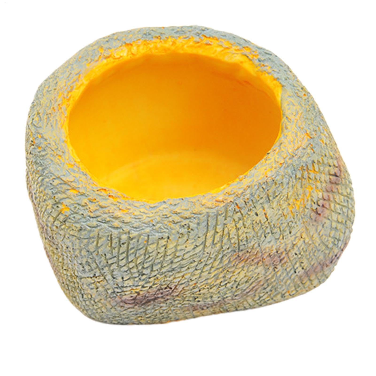 Cuenco para reptiles y comedero antideslizante con base ancha para terrario