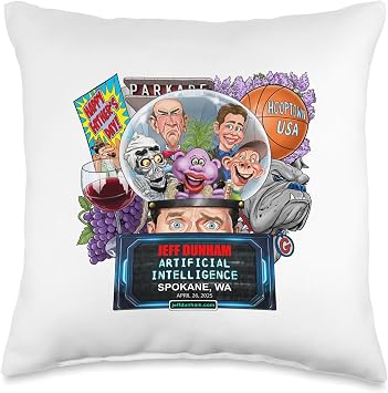 Jeff Dunham Spokane, WA 2025 Throw Pillow