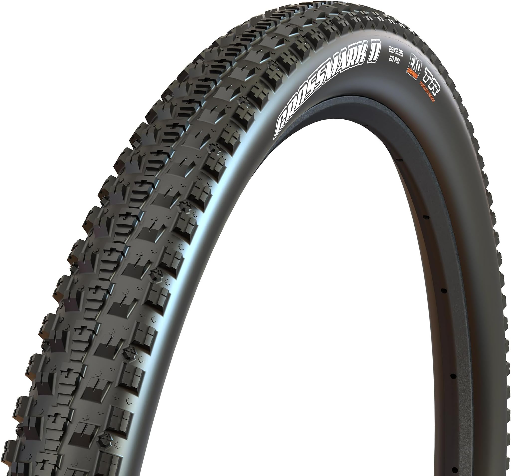 Crossmark II - 29x2.25 - EXO, E25 | Dual Compound - EXO - E25 Rating, Tubeless | Center Ridge Tread Rolls Extremely Fast On Hardpack