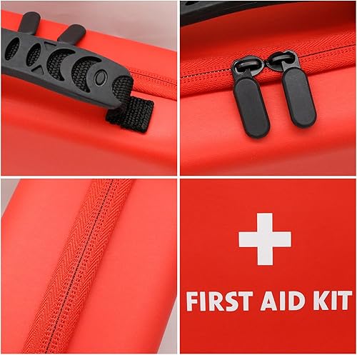 Miniatura 5 de Faylapa Bolsa vacía de primeros auxilios para automóvil, 9 x 7 x 3 pulgadas, funda impermeable para viajes, barco, oficina, deportes, senderismo, al