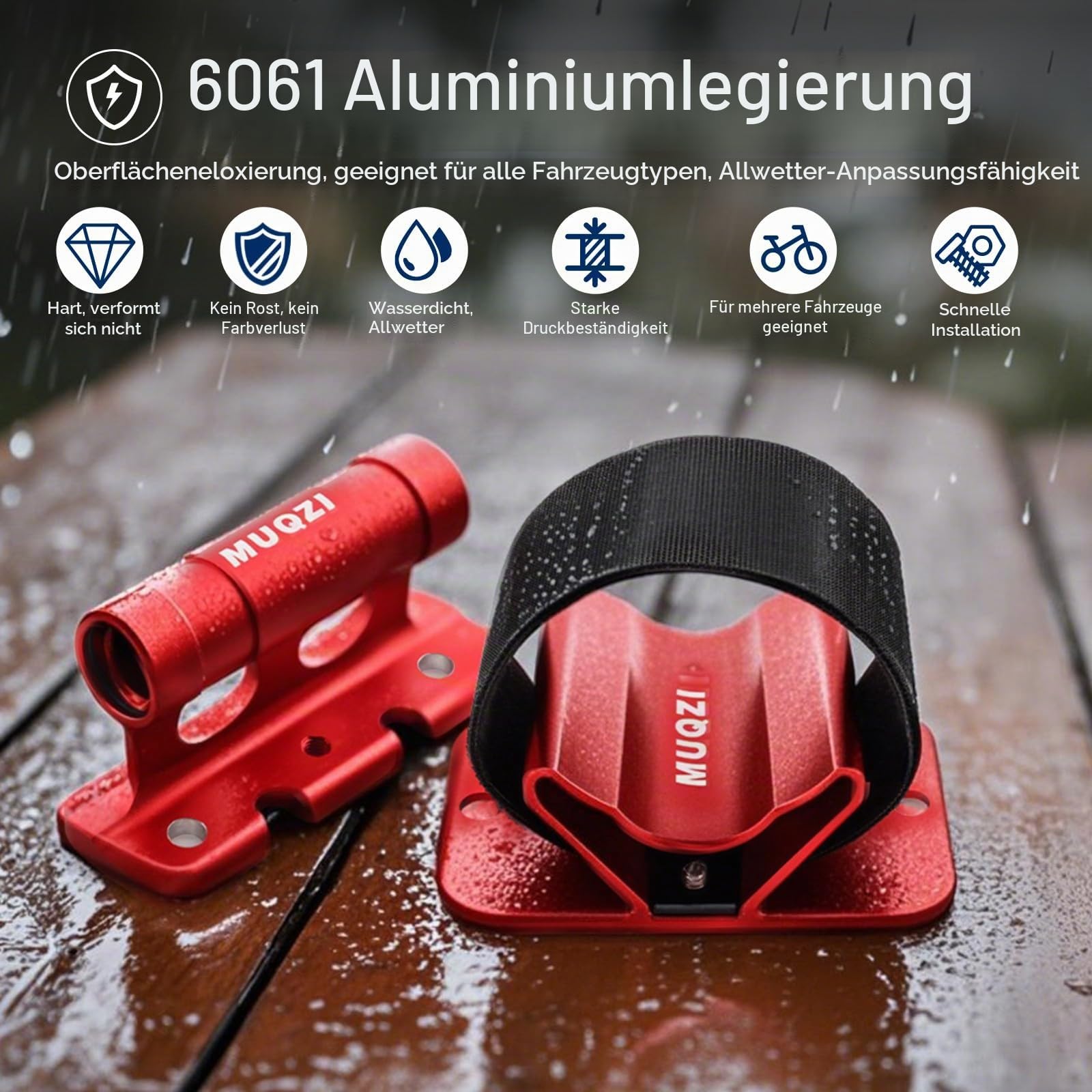 Fahrradgabelhalterung Fahrradblock, MTB Gabelhalterung Fahrrad Vorderradhalter Gabelbefestigungshalterung Aluminiumlegierung Vorderradgabel Fester Clip Zubehör für Outdoor Reiseartikel