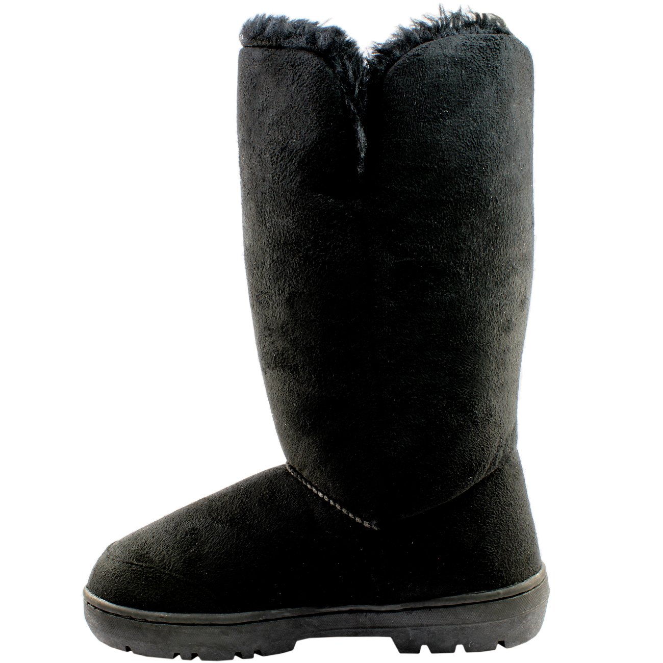 Snow Boot Womens Triplet Diamante Faux Fur Lined Waterproof Winter Black - 7