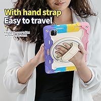 Vista 7 de Funda para Xiaomi Pad 5 / MiPad 5 Pro de 11 pulgadas 2021, resistente funda protectora a prueba de golpes para niños con soporte giratorio de 360°