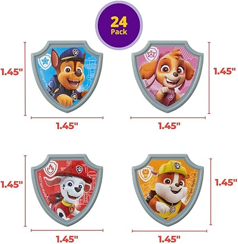Miniatura 4 de DecoPac Paw Patrol Reporting para anillos de servicio, decoraciones de cupcakes con Chase, Marshall, Skye y Rubble - Paquete de 24