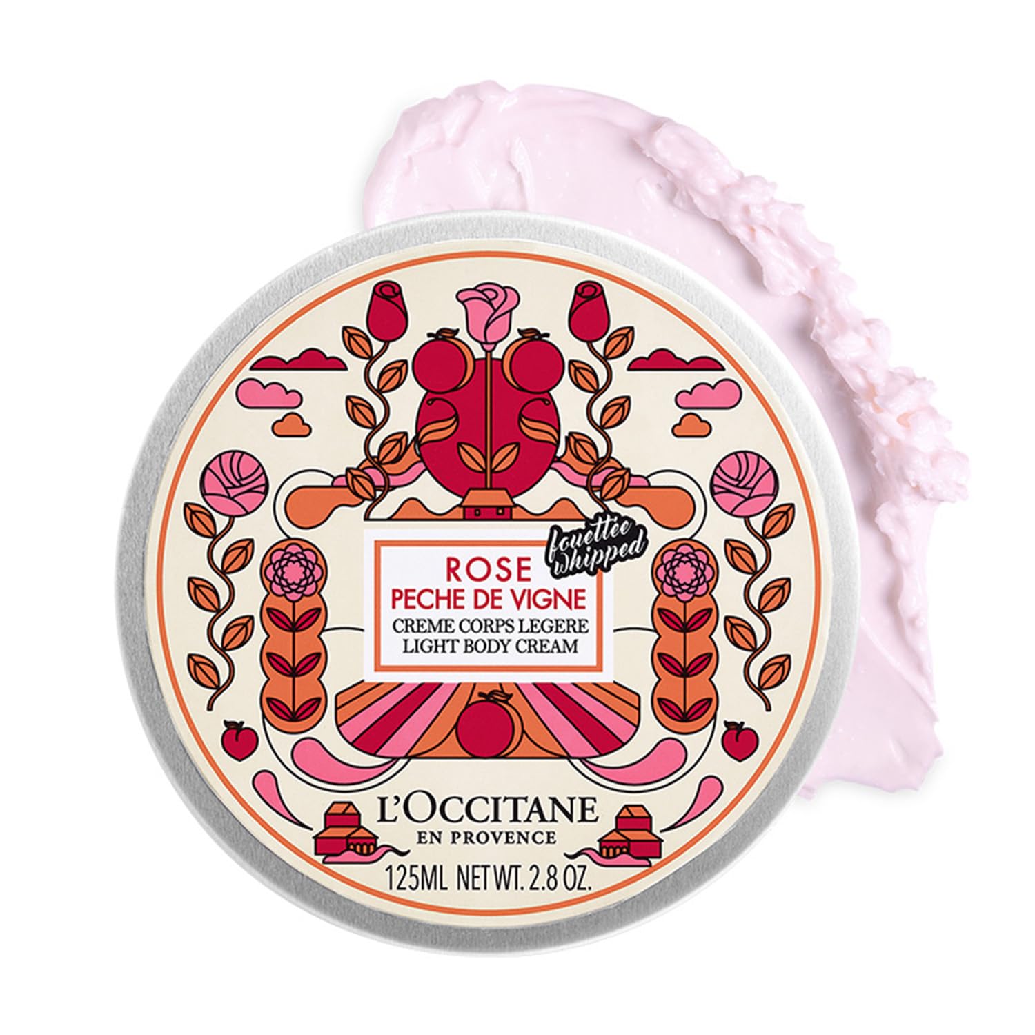 L'Occitane Rose Vine Peach Light Body Cream 150ml | Moisturizing