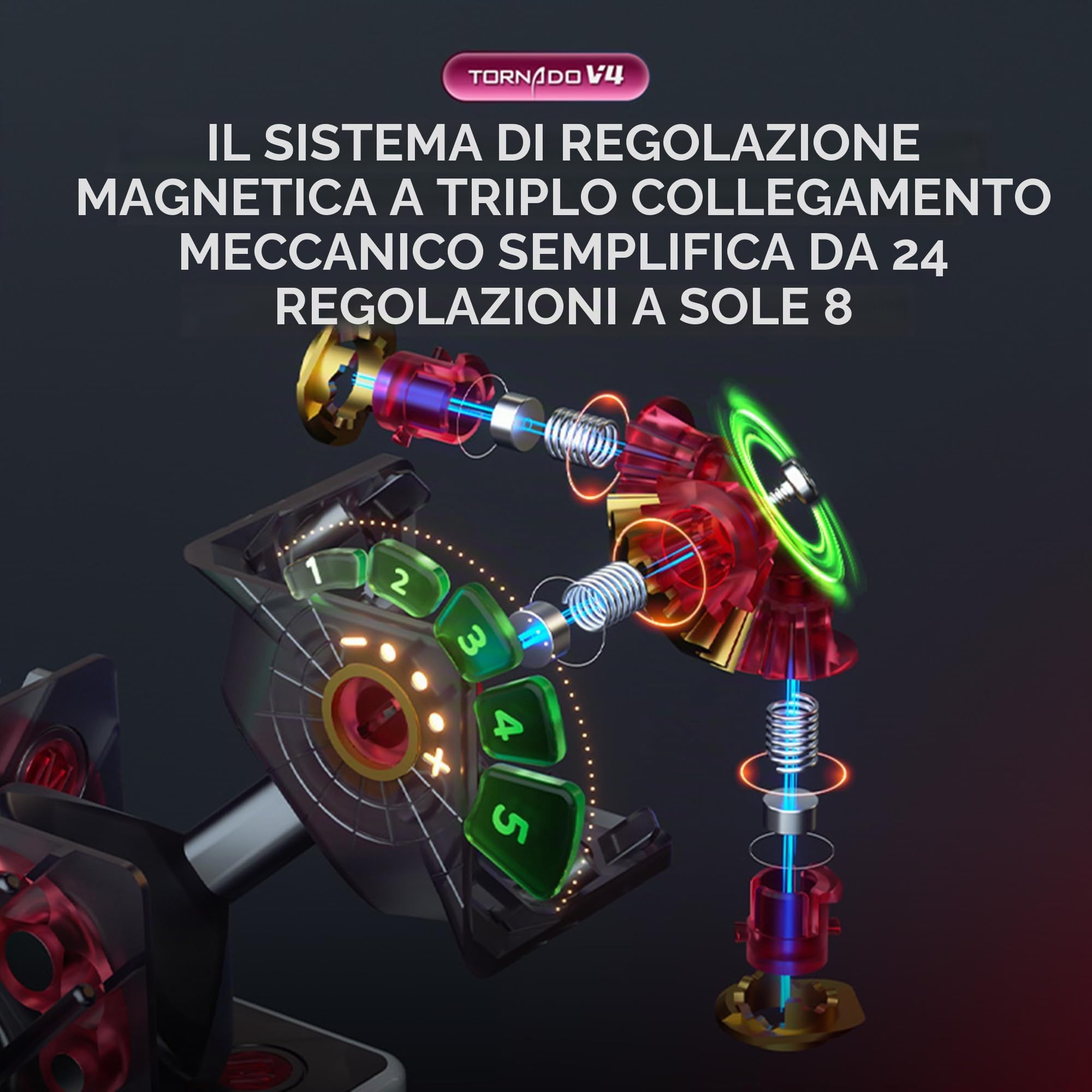 XMDCuber QY Toys Tornado V4 M Flagship Speed Cube 3x3 Magnetic Core Stickerless,Tornado V4 Velocità cubo Magnetico 3x3 Magico Cubo (Flagship Magnetic Core)
