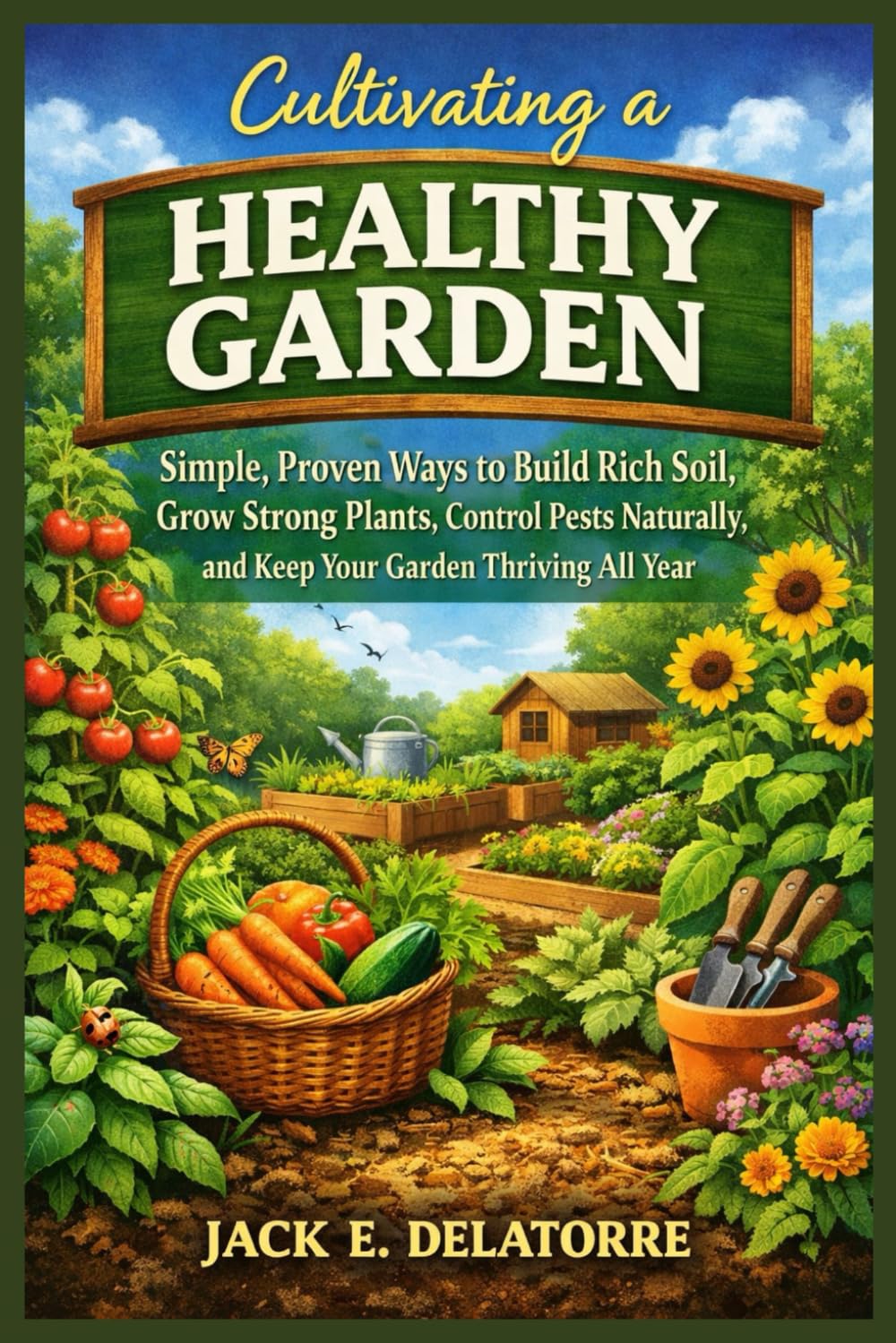 Cultivating a Healthy Garden: Simple, Proven Ways to Build Rich Soil, Grow Strong Plants, Control Pests Naturally, and Keep Your Garden Thriving All Year
