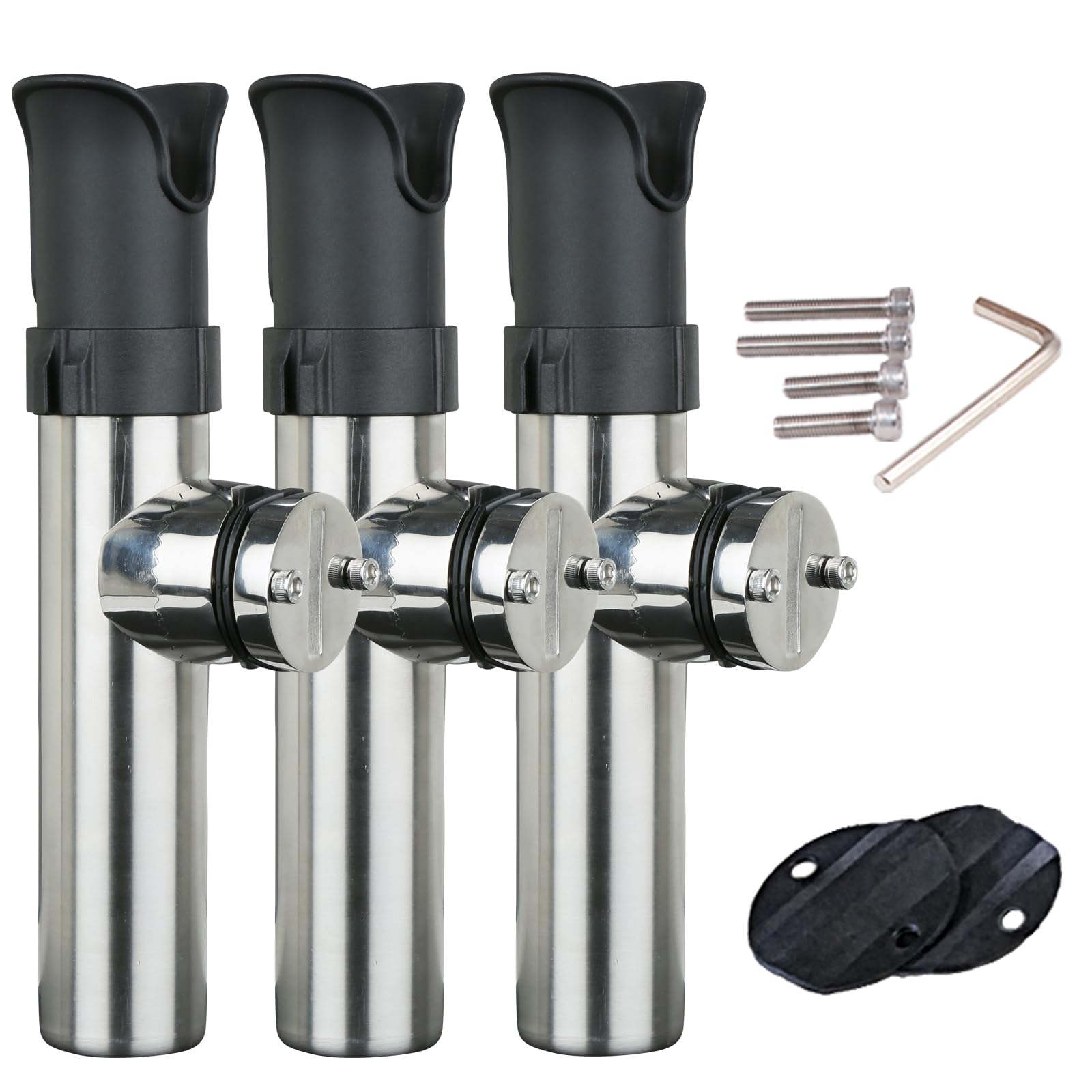 Amazon | B5 ロッドホルダー 船 ステンレス ロッドキーパー付 クランプ