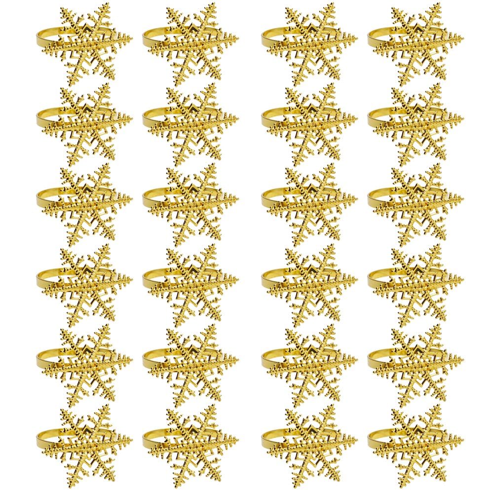 Hndhbfgrt Snowflake Napkin Ring Napkin Rings and Napkin Clips Wedding Xmas Holiday Party Dinner Table Setting Supplies Decoration