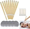 25 Pcs Ear Candles for Wax Removal Ear Cleaning Ear Wax Removal Candle All Natural Beeswax Canding Ear Wax Candles Cylinders Fragrance Hollow Cone Candles Kit for Blocked Ears.