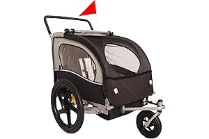 Dog Bike Trailer 2-in-1 Pet Stroller Cart