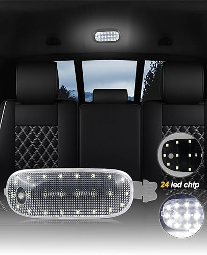 Miniatura 3 de HERCOO Cubierta de lente de luz de cúpula, luces interiores, montaje de lámpara de mapa de techo compatible con Dodge Ram 1500 2500 3500, Dakota,