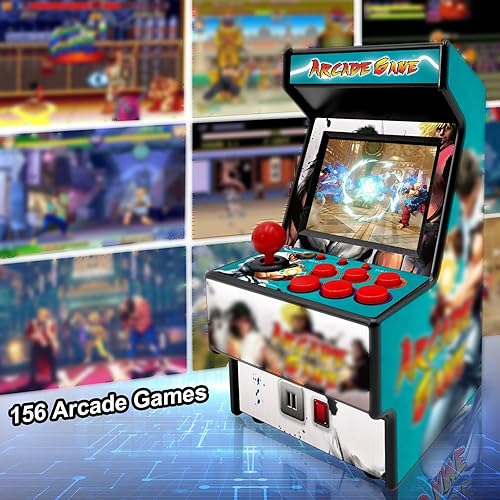 Miniatura 3 de Máquina de Juegos de Arcade Mini - 156 Consolas de Juegos Retro Jugables - Dispositivo de Juegos de Mano con Pantalla de 2.8 Pulgadas Soporte de