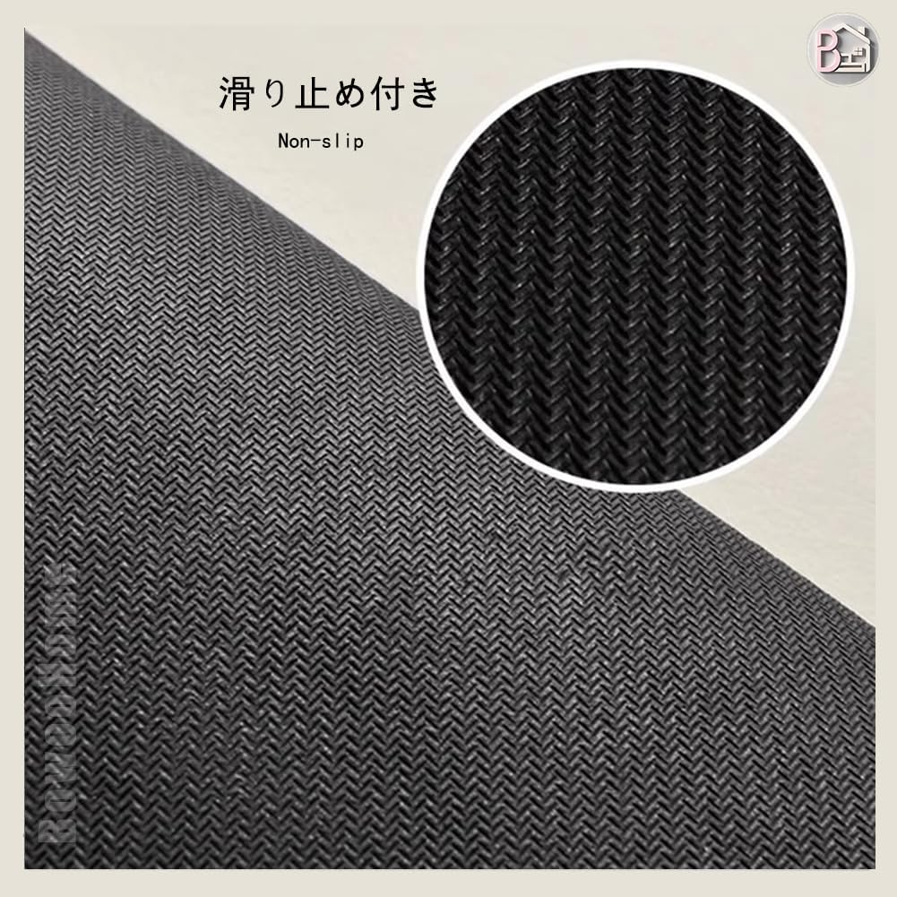 BowooHome キッチンマット L型 台所マット おしゃれ バス 家用・業務用・店舗用 り止め付き 洗える 吸水 速乾 掃除やす