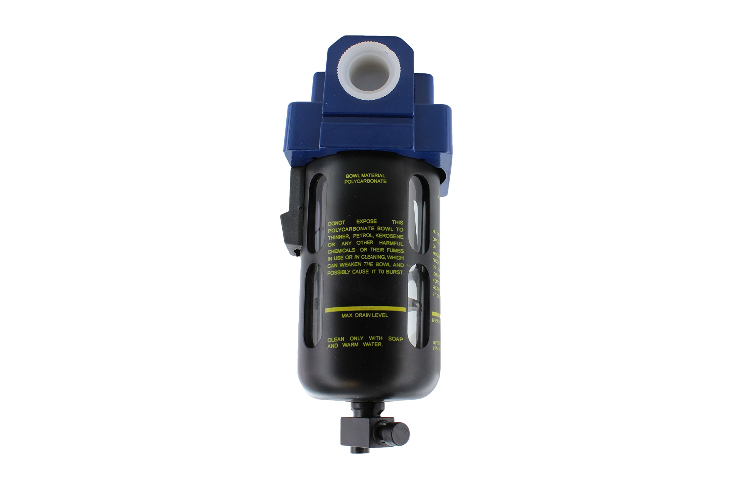 Industrial Equipment Expert Prevost Compressed Air Inline Moisture Trap Water Separator Filter 1/2 FNPT New