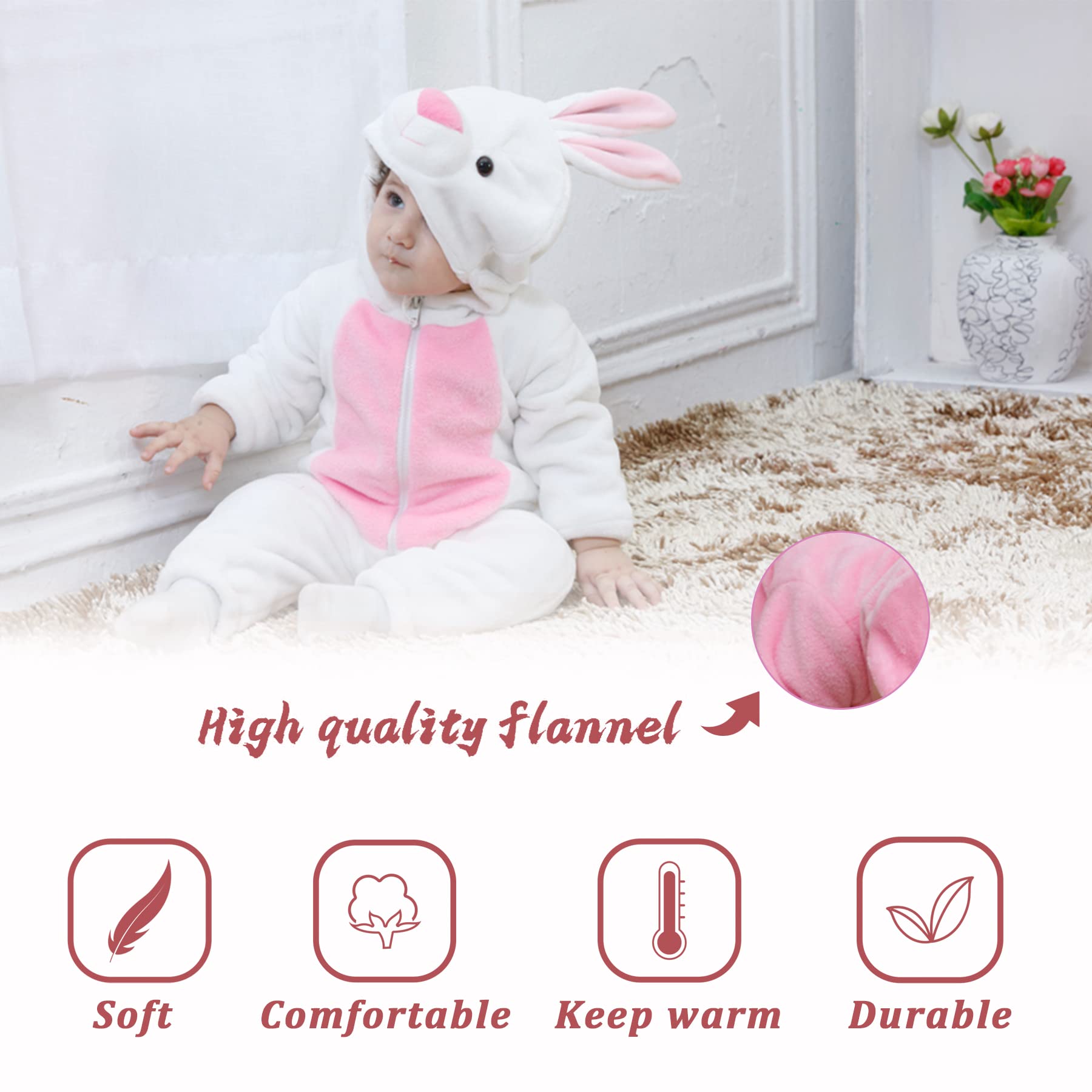 Mamelucos con Capucha para Bebé Mono para Niño Niña Pelele disfraz de Halloween para niños pequeños