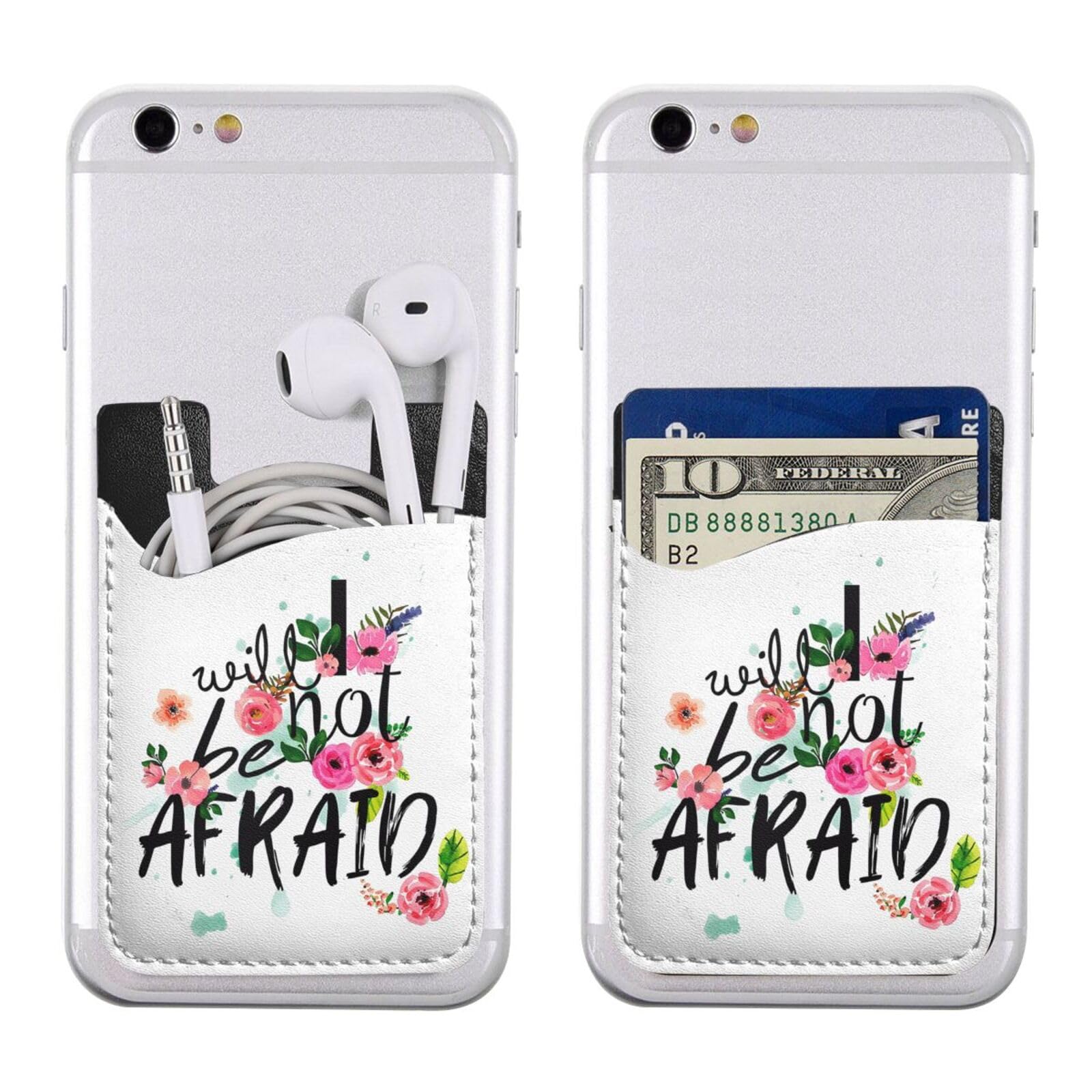 Amazon.com: Nruairly Phone Case Card Holder Throne of Glass I Will not be  Afraid PU Leather Wallet Credit Card Holder Adhesive Cell Phone Sleeves  Compatible with Most Back of Cell Phone White :