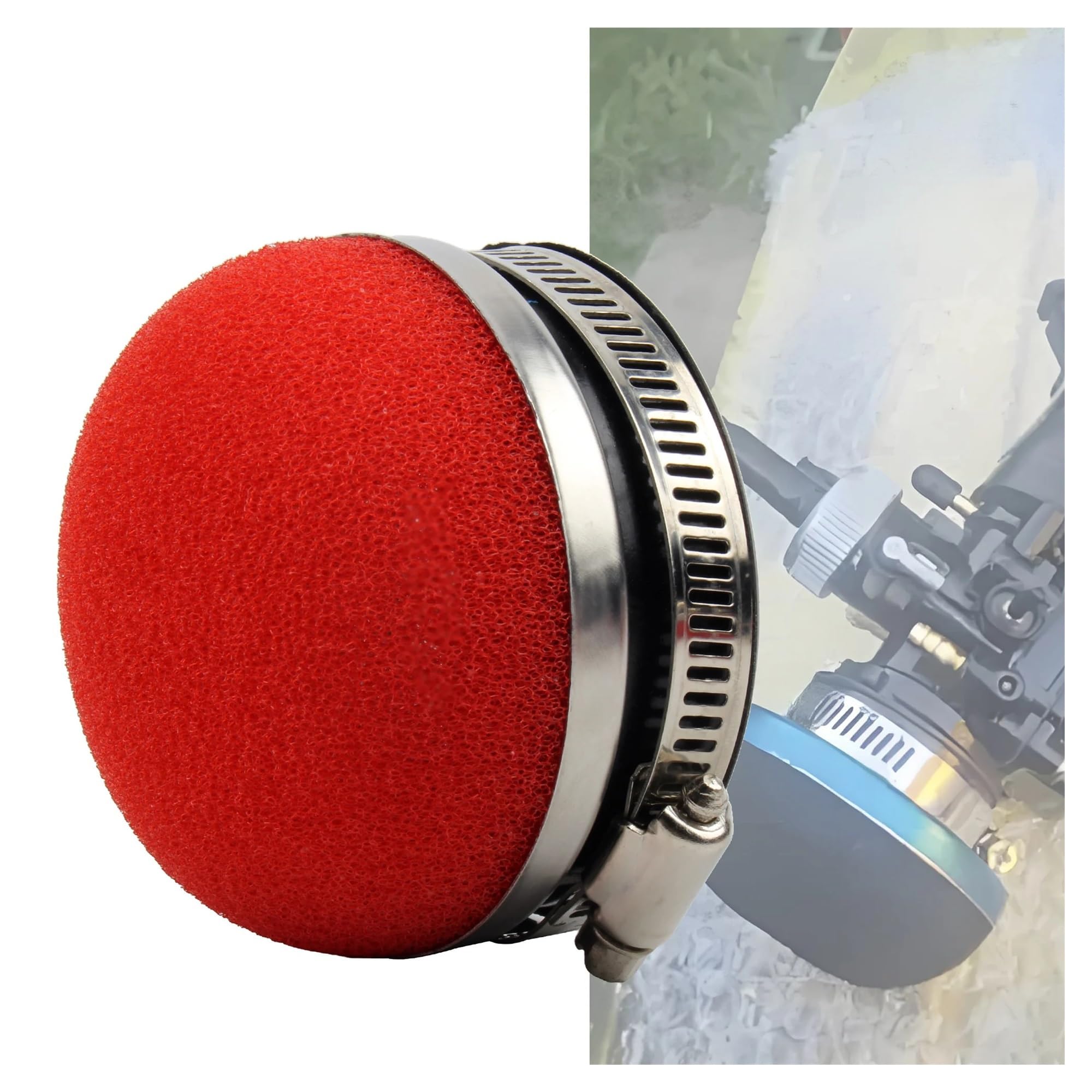 Filtro Aria Moto Pulitore In Spugna Per Filtro Aria Moto 28 32 35 38 42 45 50 54 58 Mm Schiuma Dritta Moto Motocross Dirt Bike Accessori Universali