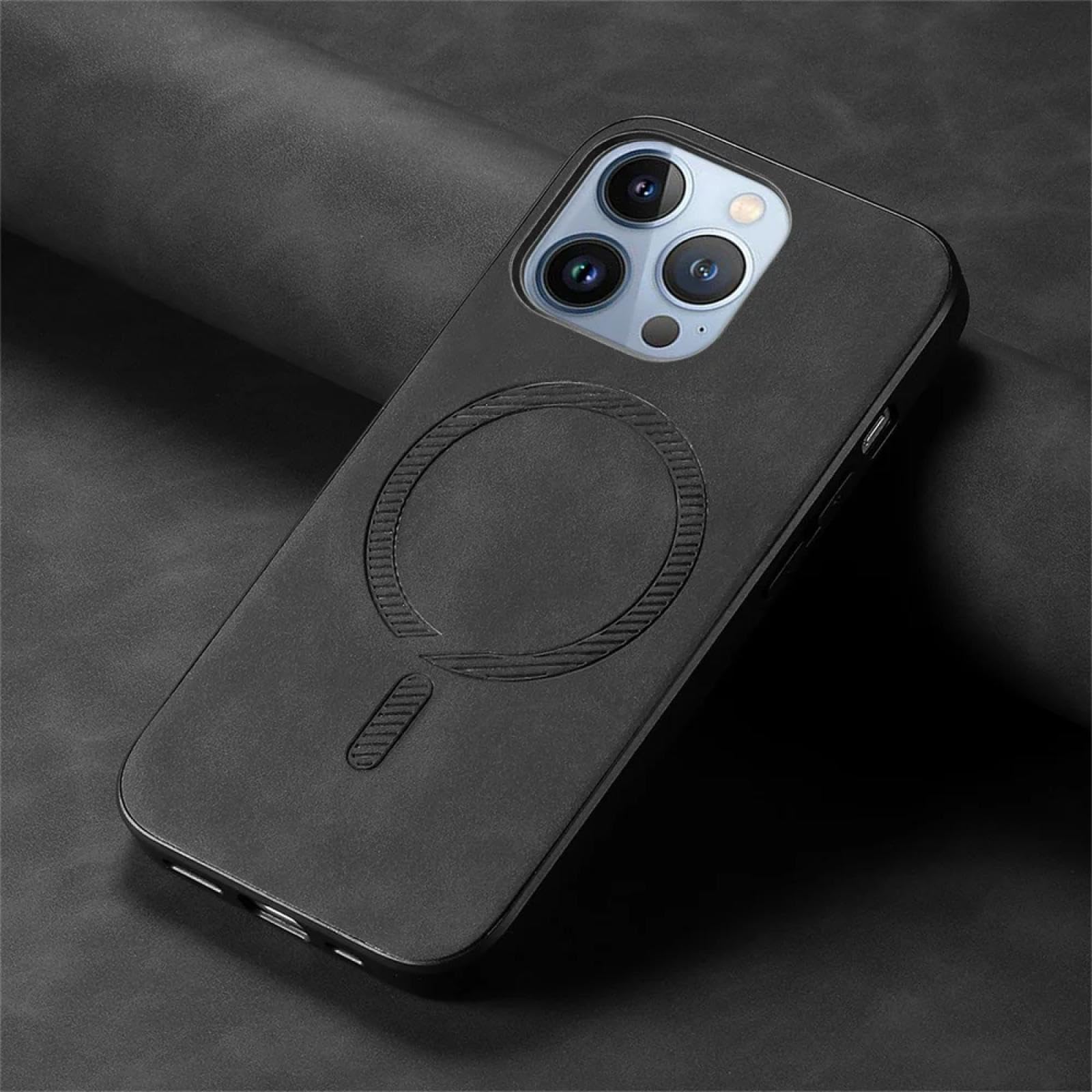 Amazon.co.jp: RNOZX iPhone 12 Pro Max用 マグネット式電話ケース PU