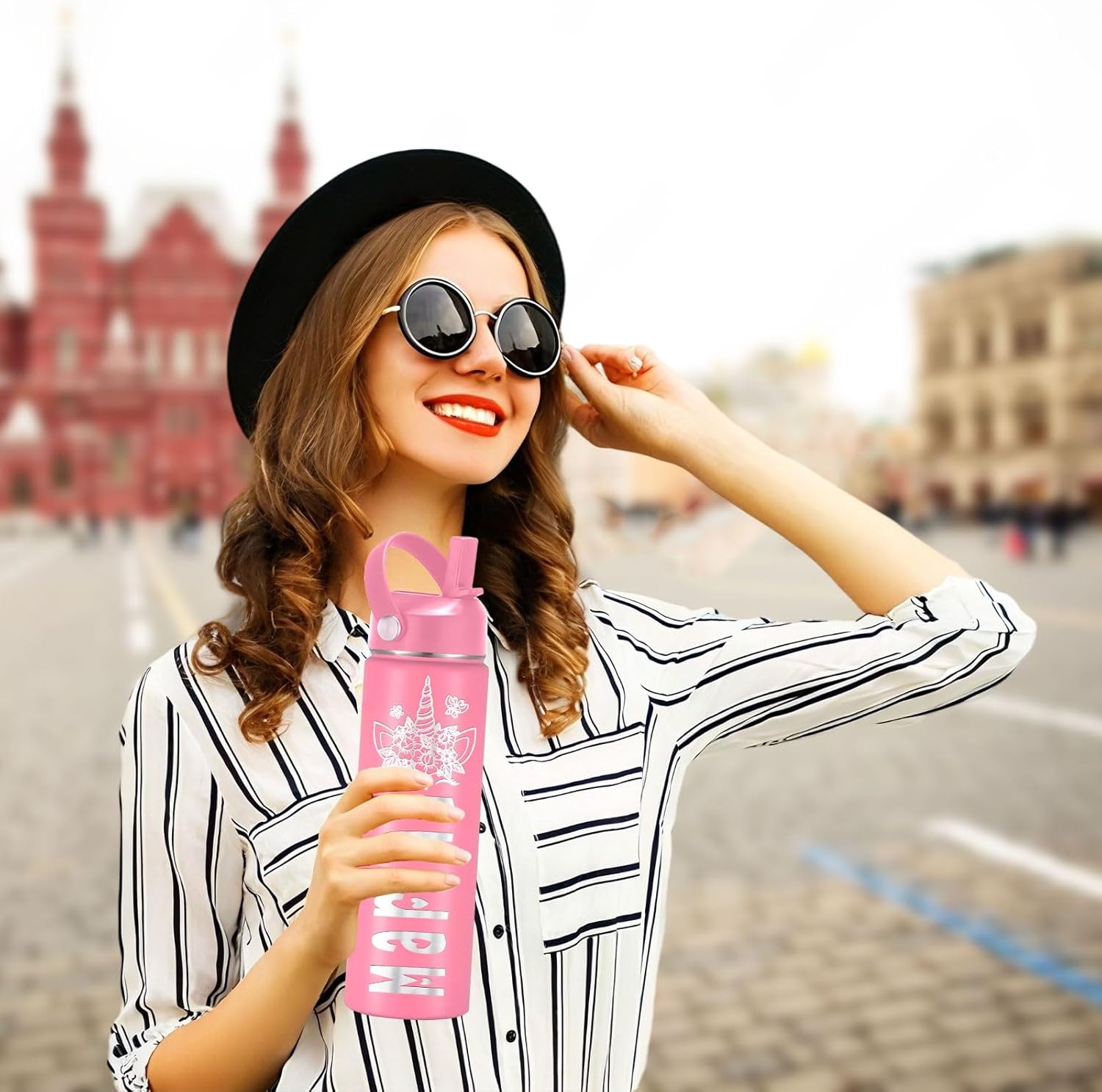 Personalized Water Bottles Custom Cups with Name Text for Kids Toddler Adult Customized Bottle Gifts for Girls Boys Men Women - Image 6