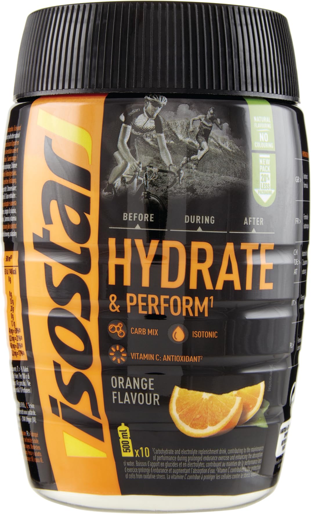 Isostad Hydrate & Perform, preparato per bevanda isotonica sport, gusto arancia