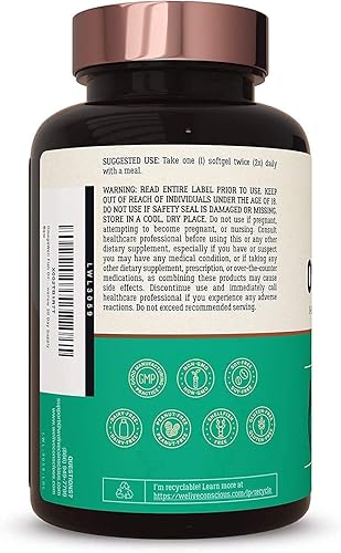 Miniatura 8 de Live Conscious OmegaWell - Aceite de pescado y MagWell MagWell Magnesio Zinc y Vitamina D3 | Salud ósea y cardíaca, apoyo del sistema inmunológico +