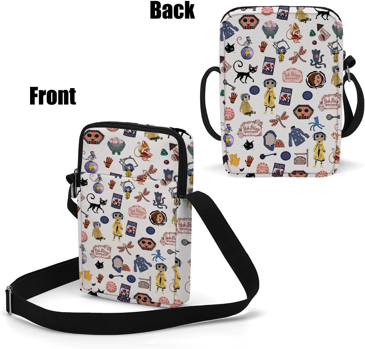 Anime Fans Cute Cross Body Bag Anime Gifts Phone Bag Shoulder Bags Adjustable Shoulder Straps Sling Bag Japanese Gifts - Image 4