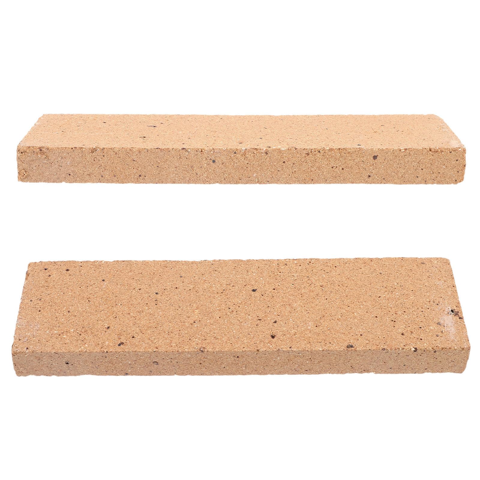 Angoily 2 Piezas Ladrillo Refractario para Horno Artesanal 9x2.5x0.8 de