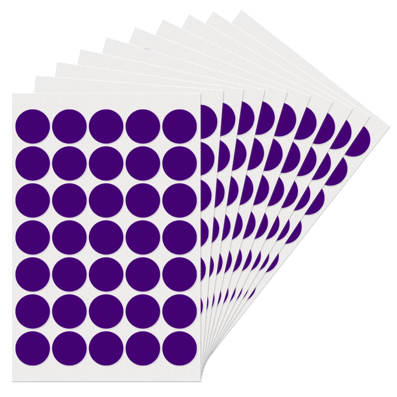 YIKIADA Purple Dot Stickers 1" Round Labels Circle Color Coding Decals Colored Tags for Office Classroom Home Yard Sale 350 PCS