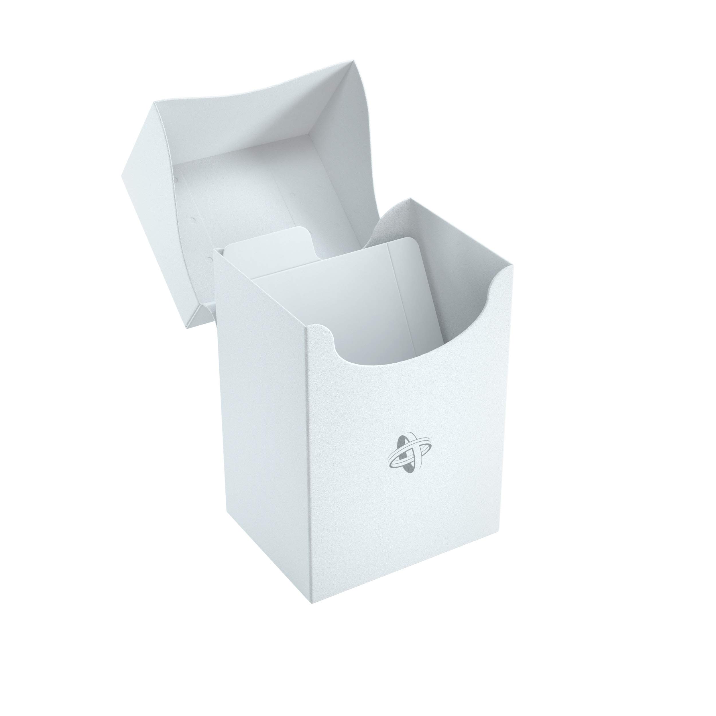 Gamegenic Deck Holder 80+ Blanco - solución inteligente y rápida para almacenar y organizar tus mazos de cartas.