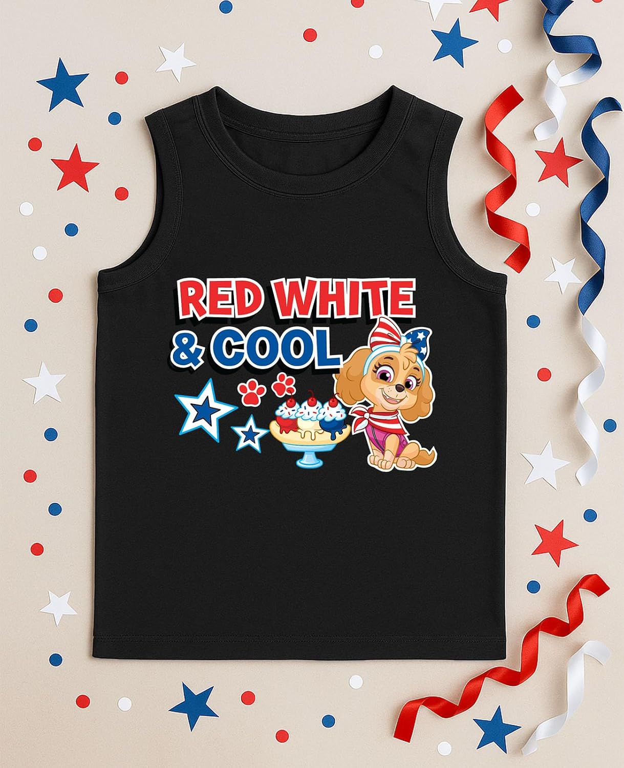 Skye Birthday Girl Tank Top | 2nd 3rd 4th 5th Birthday Gift for Toddler Paw Patrol Fans - Summer Sleeveless Shirt