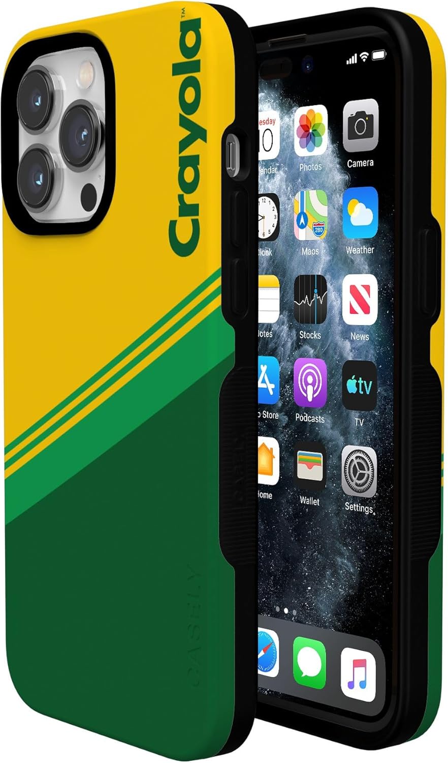 Casely iPhone 14 Pro Case | Keep It Classic | Crayola Crayon Box | Bold Protective Design | Compatible with MagSafe