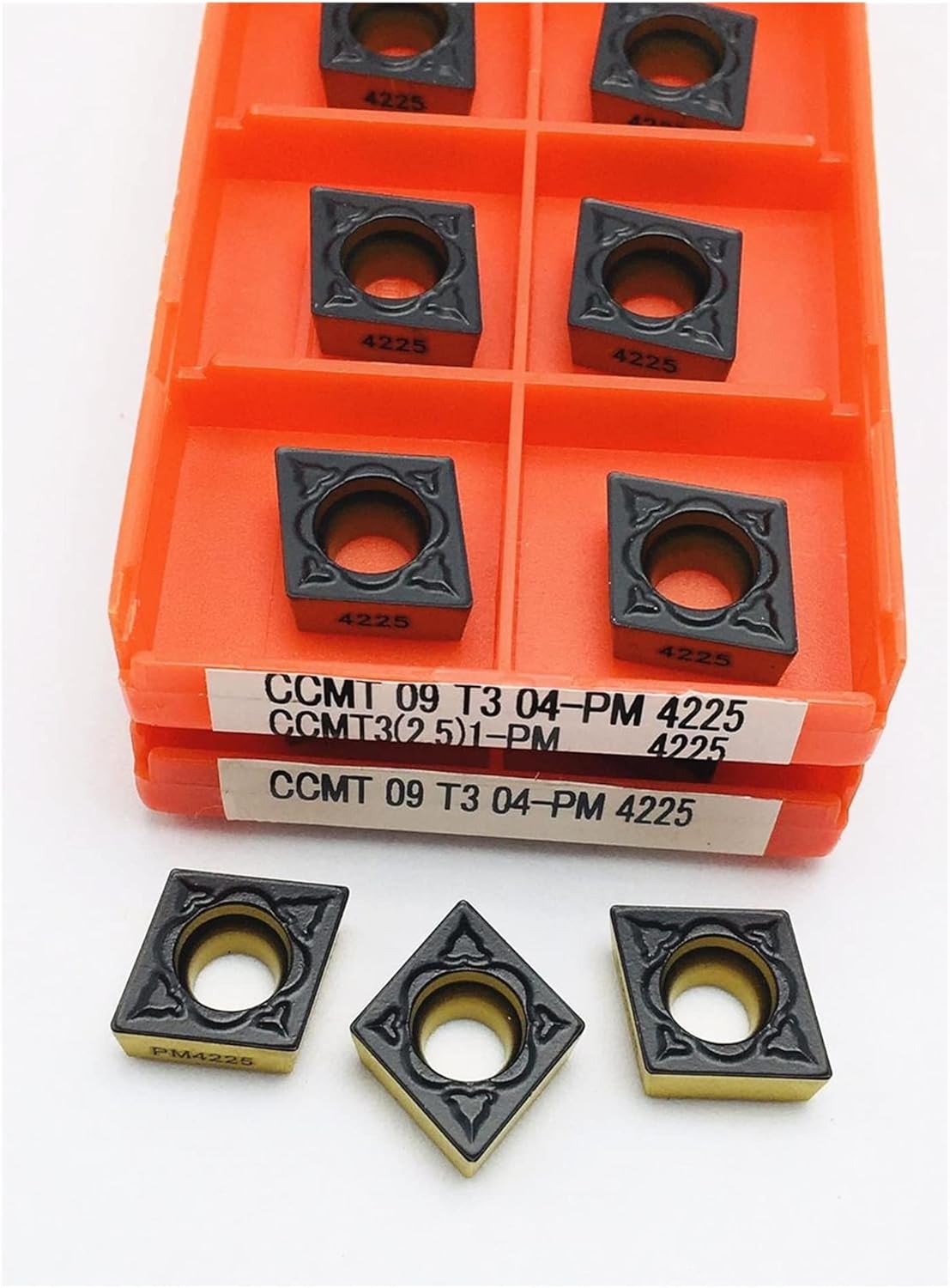 Carbide Milling Cutter CCMT09T304 PM 4225 CCMT09T308 PM 4225 Internal Turning Tool Carbide Insert Turning Tool Tokarnyy Turning Insert (Angle : CCMT09T308 PM 4225, Shank Diameter : 10PCS(1box))