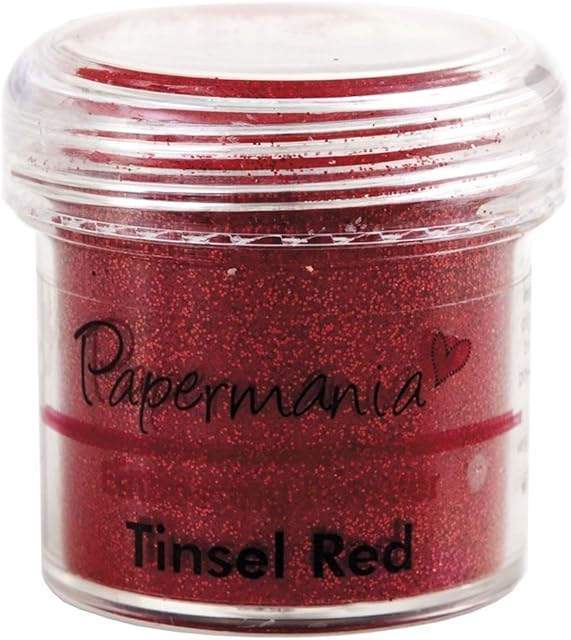 Docrafts 1 oz Embossing Powder, Tinsel Red