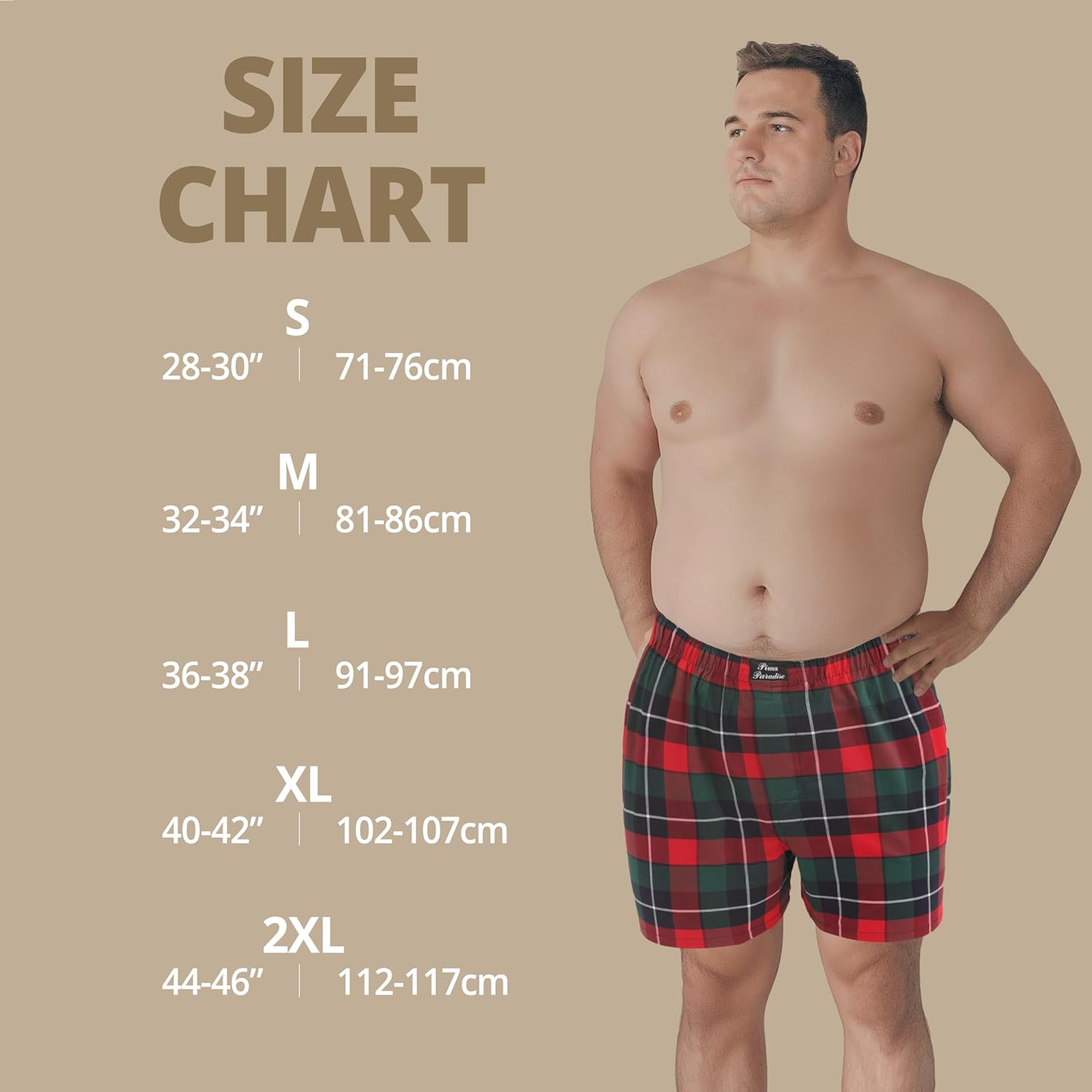 Men’s Woven Boxer Shorts 4-Pack – Ultra-Soft, Stretchy, Tagless, Wrinkle-Free Comfort Fit - Image 4