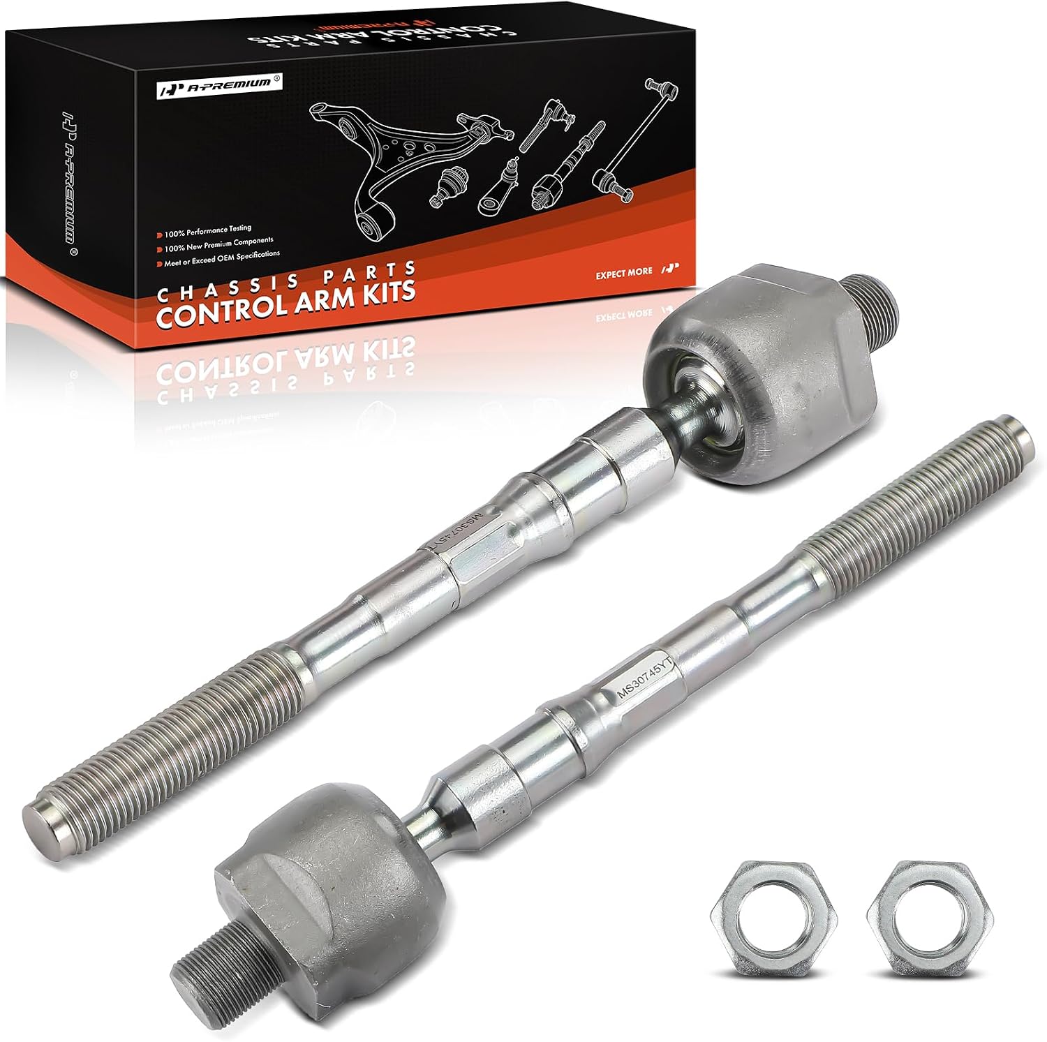 A-Premium 2 x Front Inner Tie Rod Ends, Compatible with Infiniti M35h 2012-2013, M37 2011-2013, M56 2011-2013, Q70 2014-2019, Q70L 2015-2019