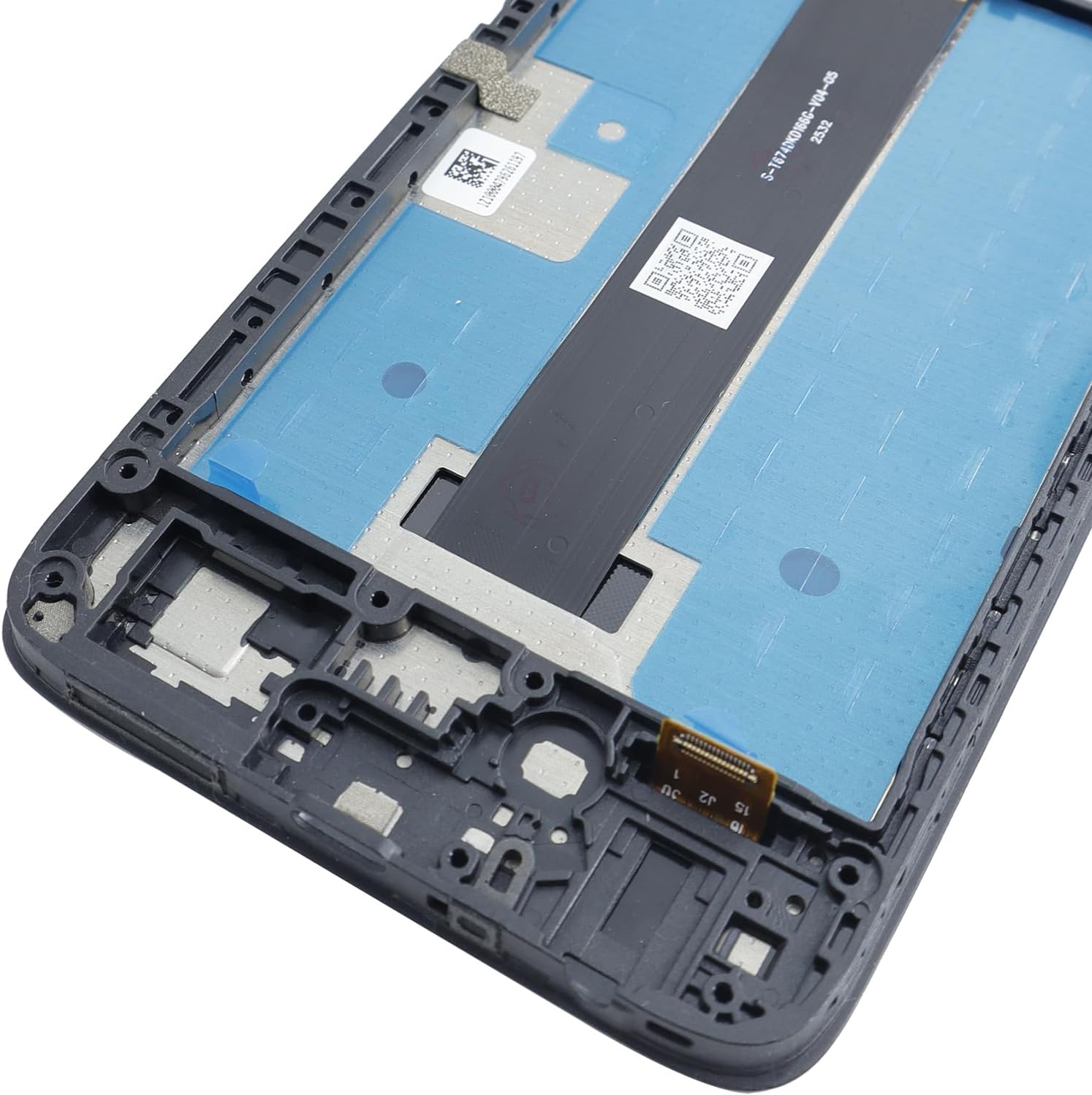 LCD Display Touch Screen Digitizer Assembly with Frame Replacement for TCL K33 T513V 6.75" LCD Screen Display Frame