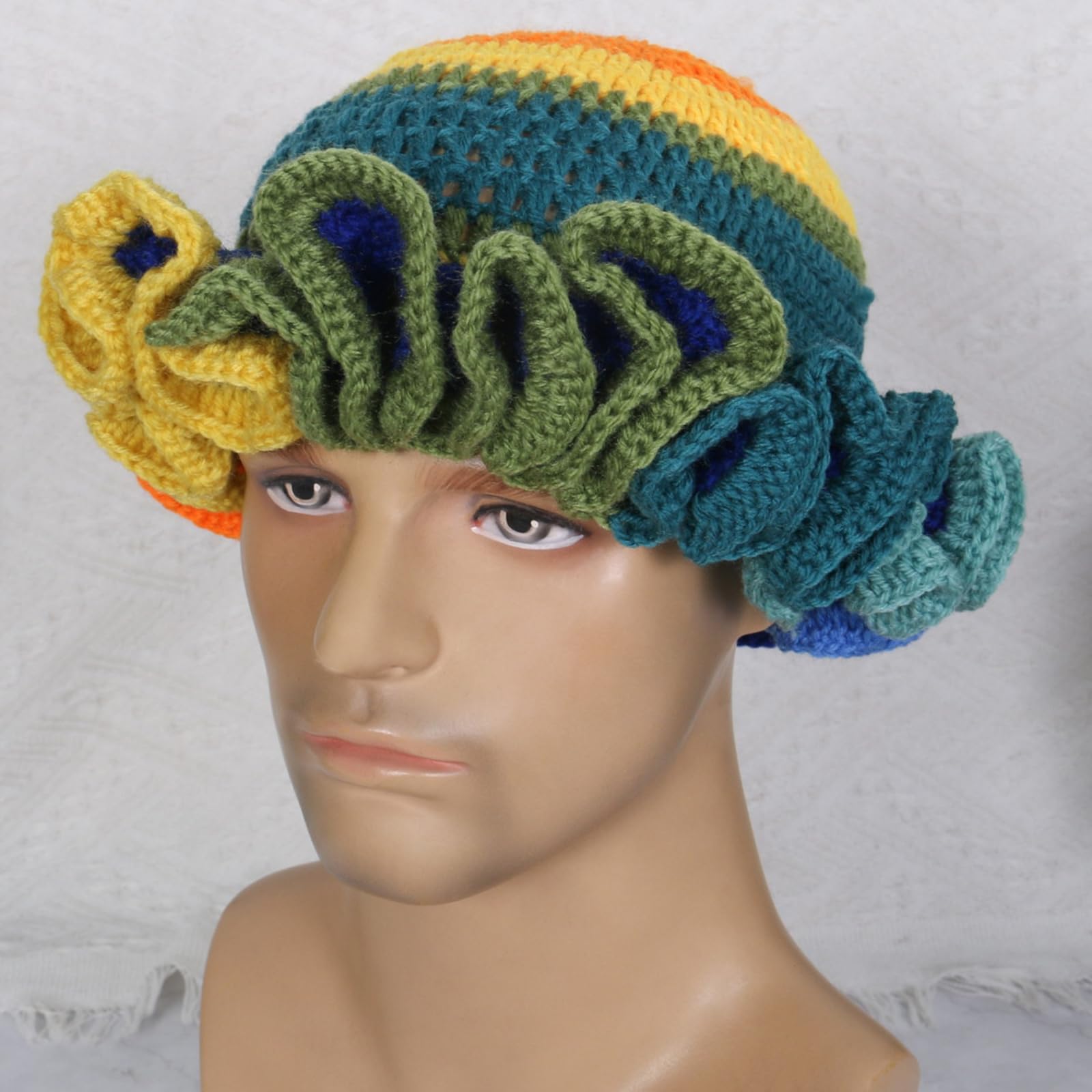 ROYALEAD Handmade Crochet Bucket Hat for Woman Teen Outdoor 