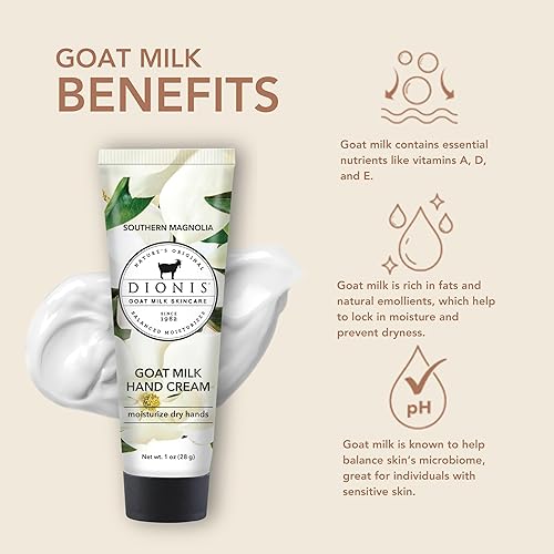 Miniatura 9 de Dionis - Crema de manos perfumada de flores silvestres de cabra con leche para el cuidado de la piel Blue Ridge 1 onza - Juego de 6 - Fabricado en